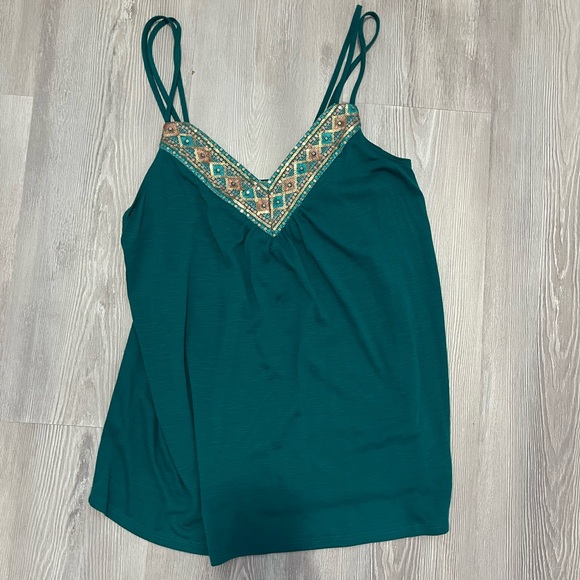 Maurice’s green and gold cami tank size medium - Picture 1 of 3
